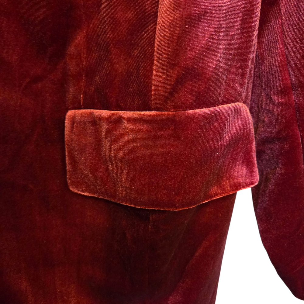 Eloquii Red Velvet Blazer Plus Size 26 - Picture 4 of 7